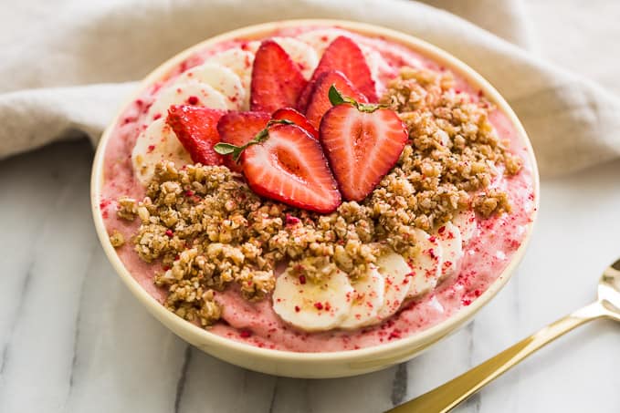 Gluten-Free, Vegan Strawberry Banana Nice Cream: A Wholesome Start